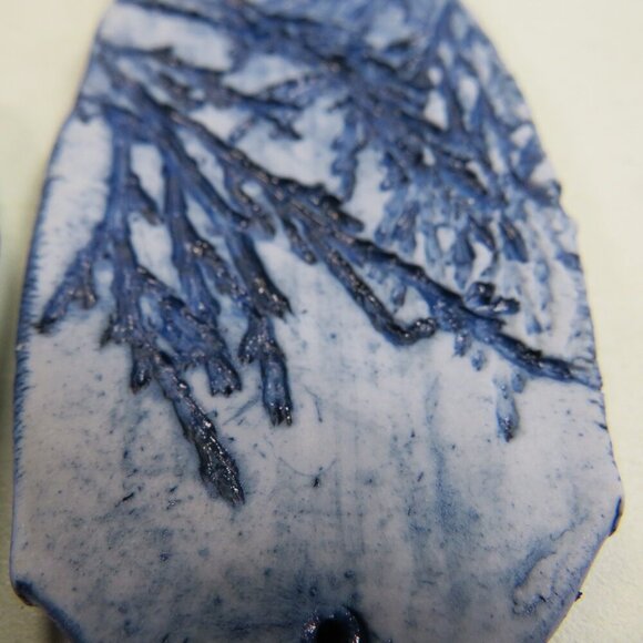 Dubois Pottery Blue Coastal Windchimes 21" long total authentic nautical design - Picture 9 of 13